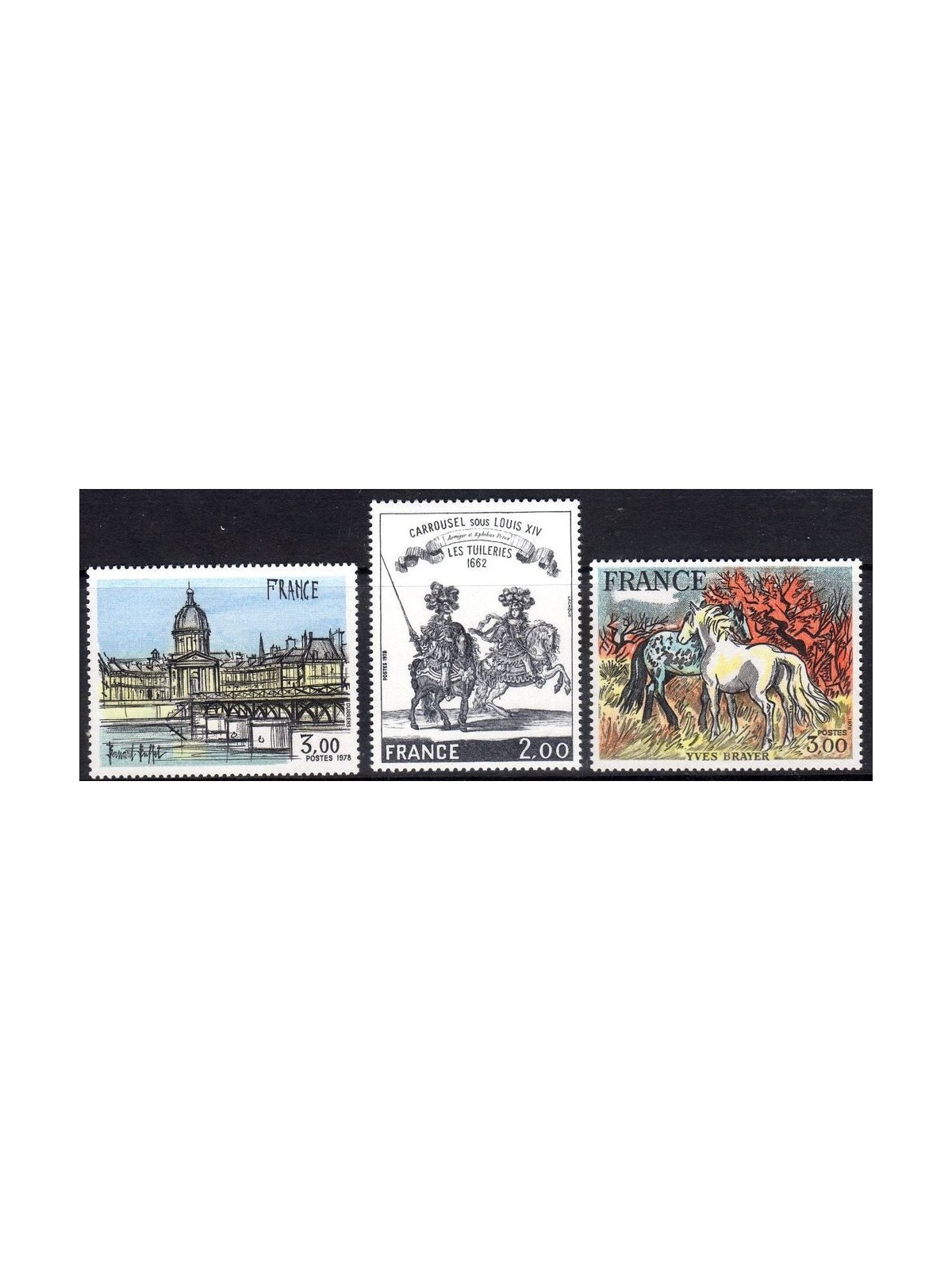 FRANCIA 1978 Arte (annata completa) 3v MNH**