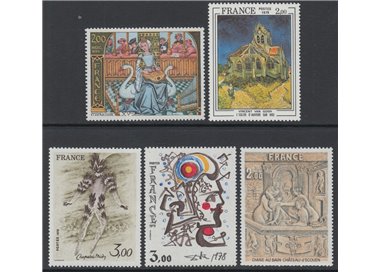 FRANCIA 1979 Arte (annata completa) 5v MNH**