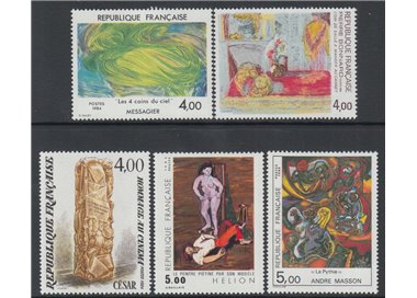 FRANCE 1984 Art (complete year) 5v MNH**