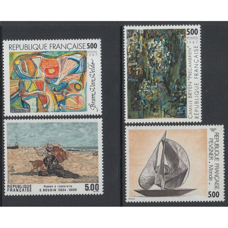 FRANCE 1987 Arte (complete year) 4v MNH**