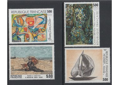 FRANCE 1987 Arte (complete year) 4v MNH**