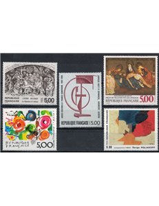 FRANCE 1988 Arte (complete year) 5v MNH**