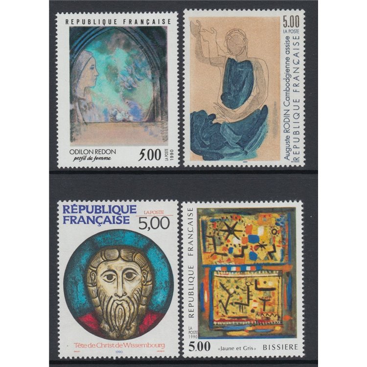 FRANCIA 1990 Arte (annata completa) 4v MNH**