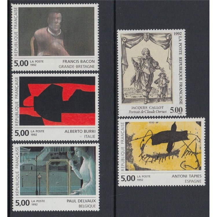 FRANCE 1992 Arte (complete year) 5v MNH**