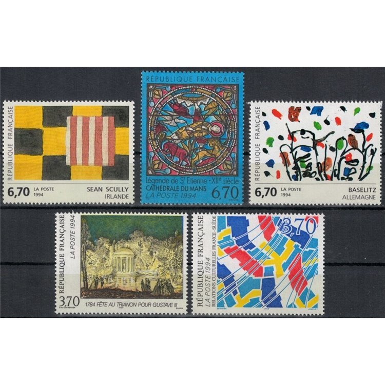 FRANCE 1994 Arte (complete year) 5v MNH**