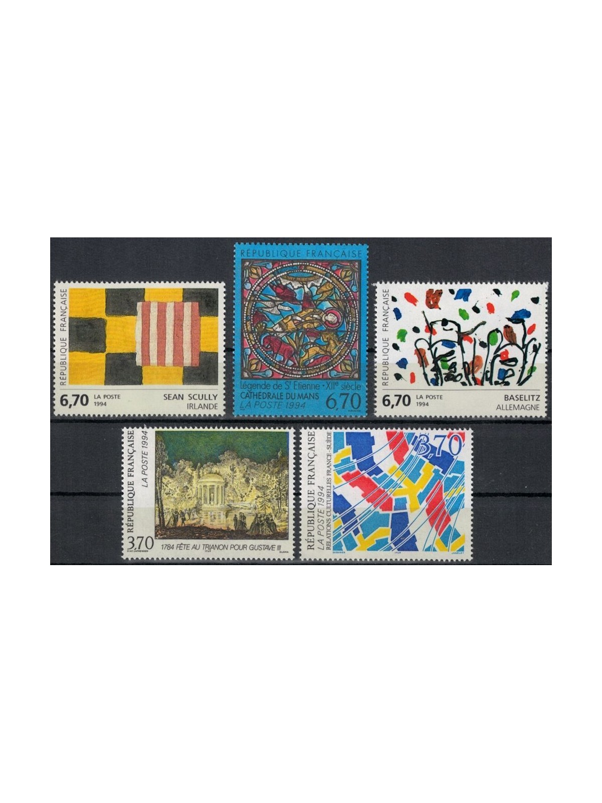 FRANCIA 1994 Arte (annata completa) 5v MNH**