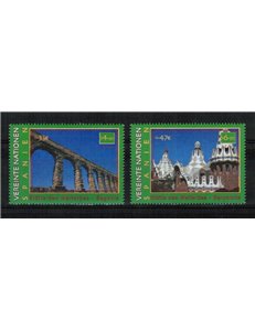 UN VIENNA 2000 World Heritage (Spain) 2v MNH**