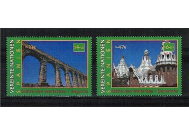 ONU VIENNA 2000 Patrimonio mondiale (Spagna) 2v MNH**