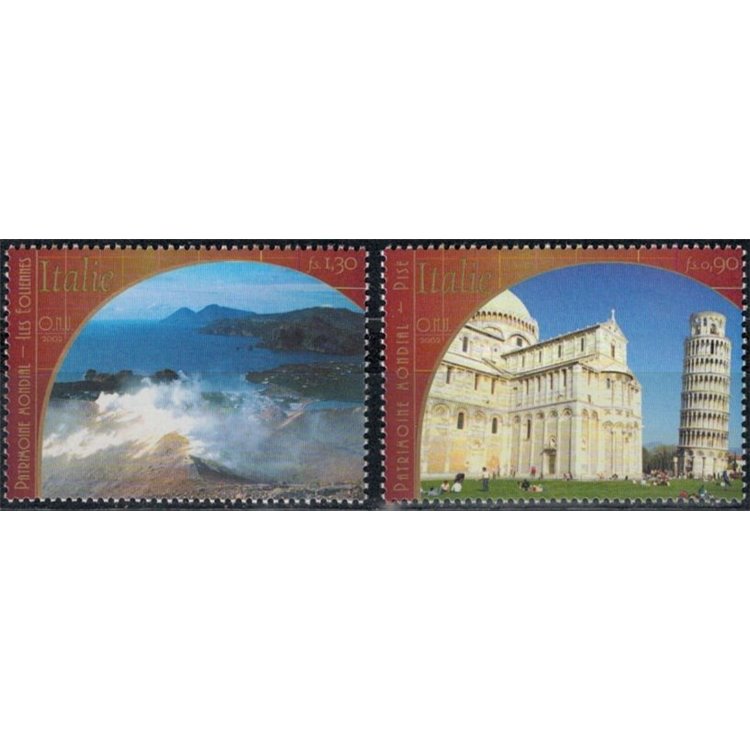 UN GENEVA 2002 World Heritage (Italy) 2v MNH**