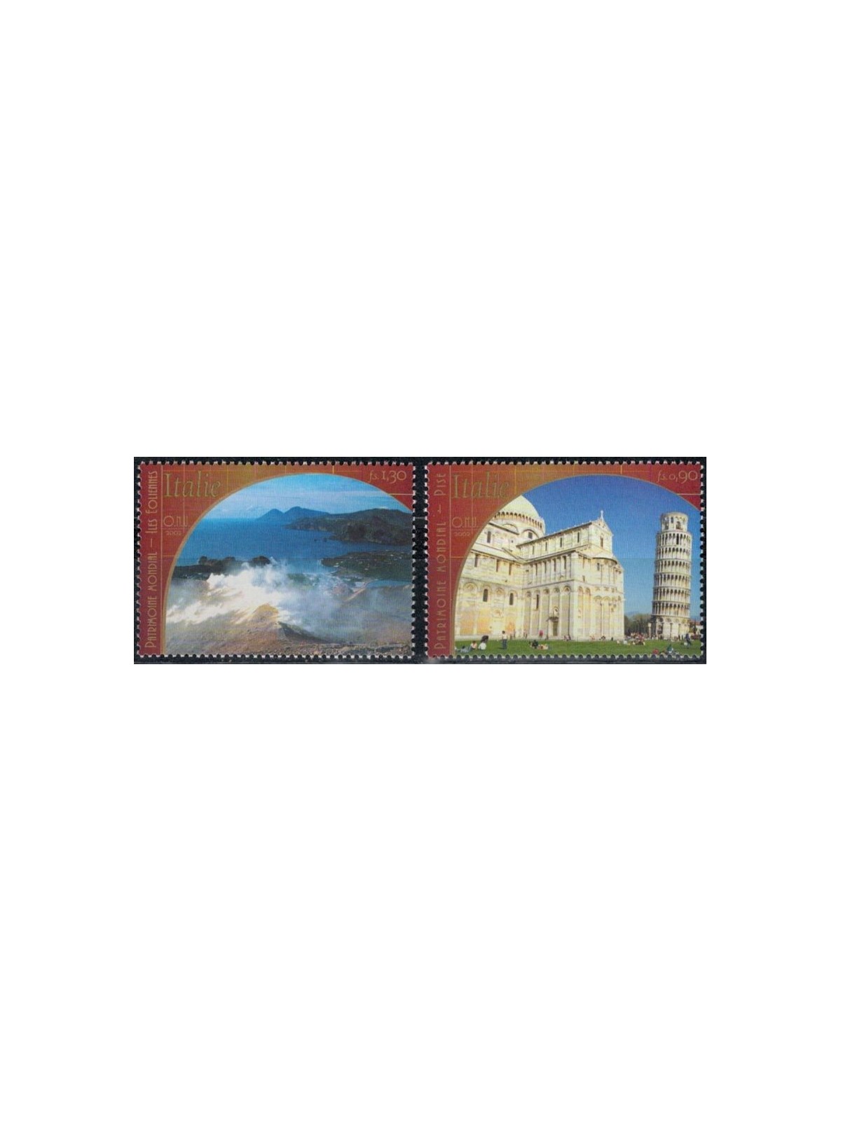 UN GENEVA 2002 World Heritage (Italy) 2v MNH**