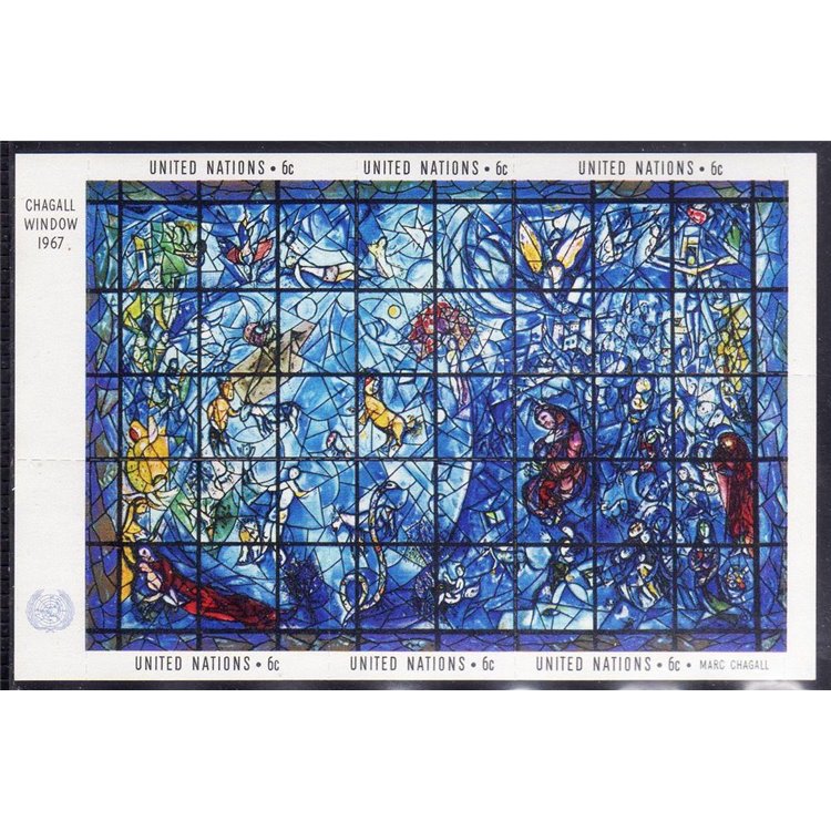 ONU NEW YORK 1967 Arte, Chagall BF MNH**