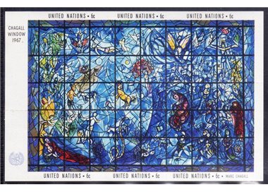 ONU NEW YORK 1967 Arte, Chagall BF MNH**
