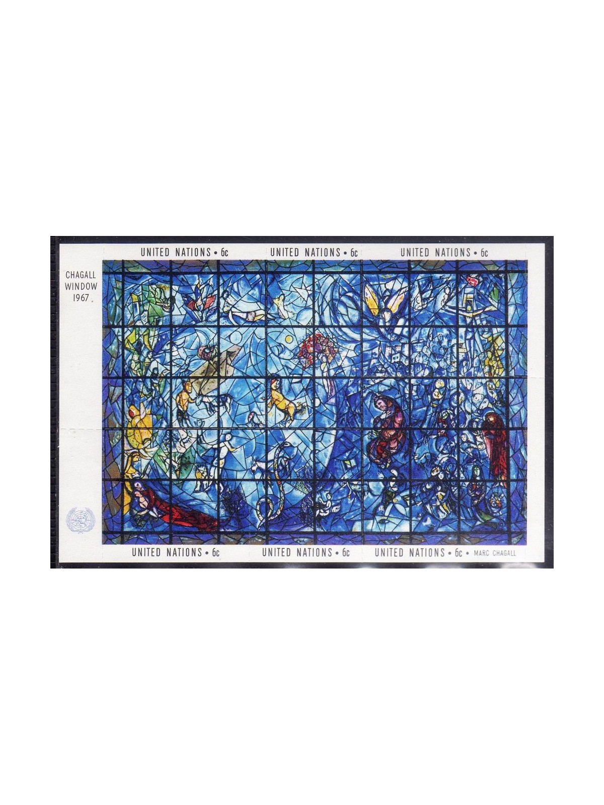 ONU NEW YORK 1967 Arte, Chagall BF MNH**