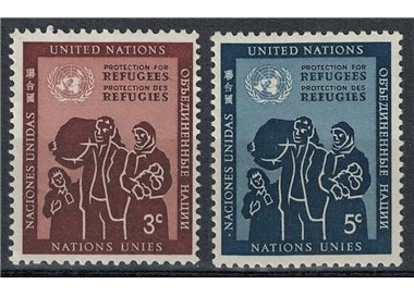 UN NEW YORK 1953 Protection of Refugees 2v MNH**