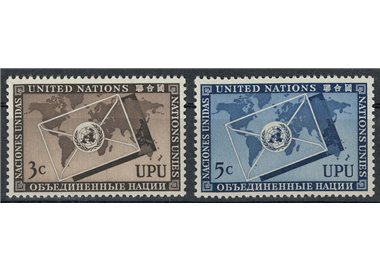 UN NEW YORK 1953 In honor of the UPU 2v MNH**