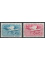 UN NEW YORK 1955 Anniversary ICAO 2v MNH**