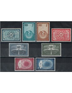 UN NEW YORK 1956 Complete vintage 8v MNH**