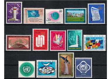 ONU GINEVRA 1969-70 Serie ordinaria 14v MNH**