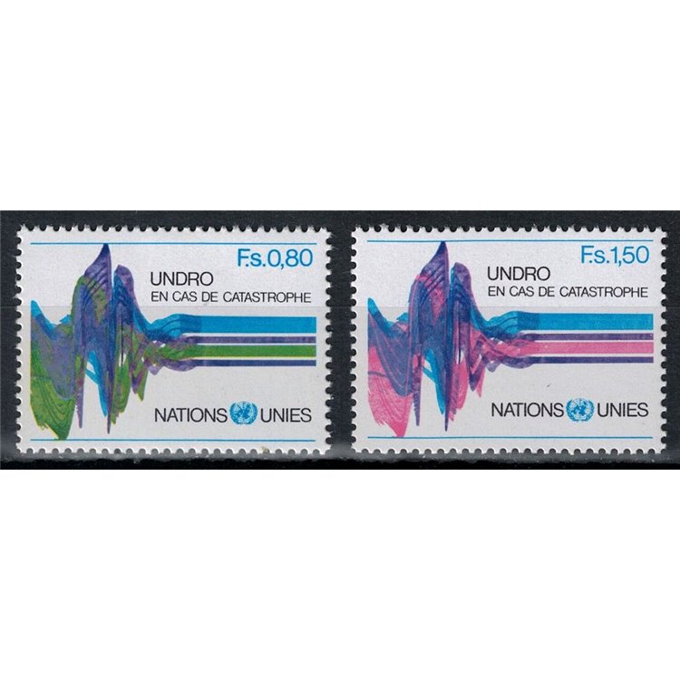 UN GENEVA 1979 UNDRO 2v MNH**