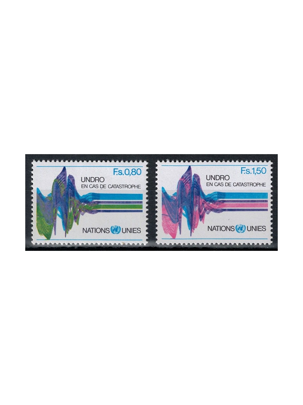ONU GINEVRA 1979 UNDRO 2v MNH**