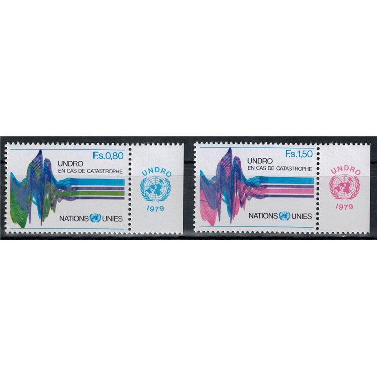 UN GENEVA 1979 UNDRO (with appendix) 2v MNH**