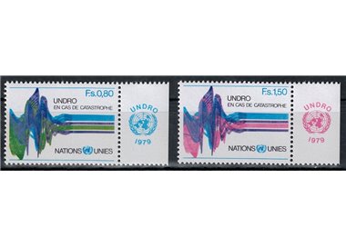 UN GENEVA 1979 UNDRO (with appendix) 2v MNH**