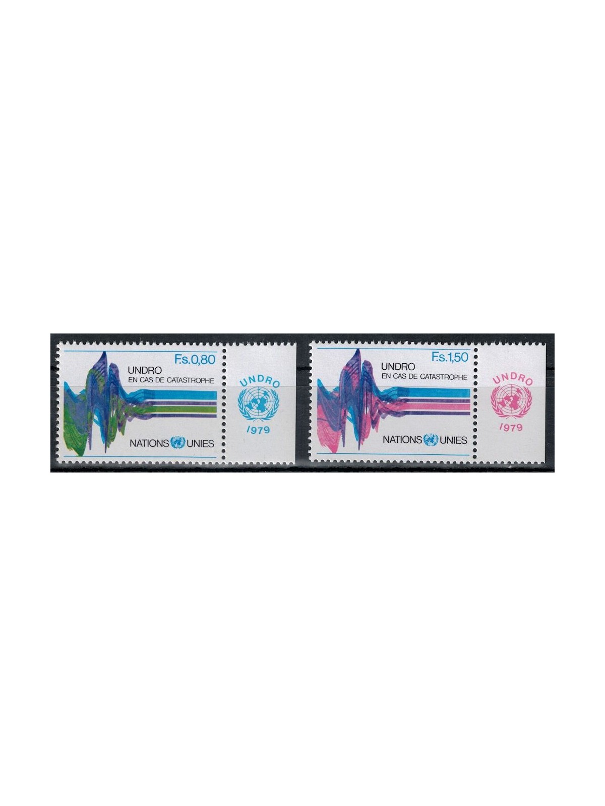 UN GENEVA 1979 UNDRO (with appendix) 2v MNH**