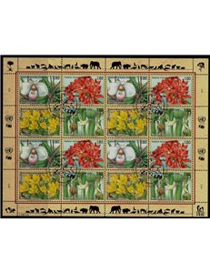 UN GENEVA 1996 Nature Protection (4th series) m/s us