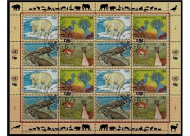 UN GENEVA 1997 Nature Protection (5th series) m/s us