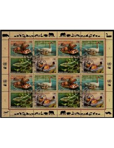 UN GENEVA 2000 Nature Conservation (8th series) m/s us