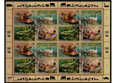 UN GENEVA 2000 Nature Conservation (8th series) m/s us
