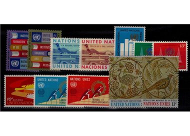 ONU NEW YORK 1969 Annata completa 12v MNH**