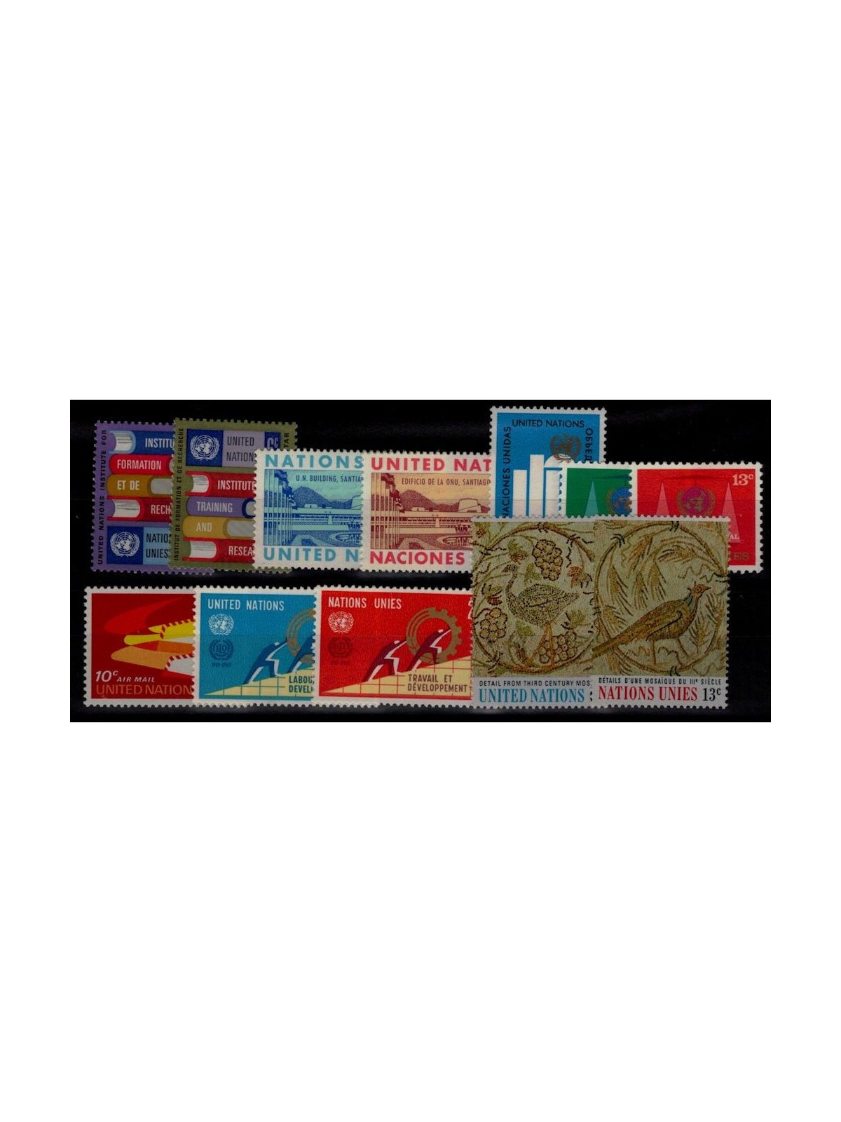 ONU NEW YORK 1969 Annata completa 12v MNH**