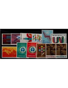 UN NEW YORK 1972 Complete vintage 12v MNH**
