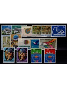 ONU NEW YORK 1974 Annata completa 15v MNH**