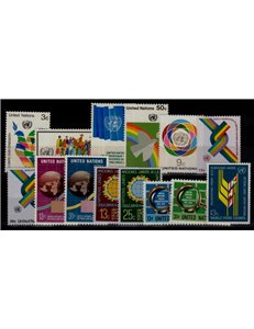 UN NEW YORK 1976 Complete vintage 14v MNH**