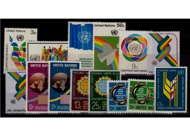 ONU NEW YORK 1976 Annata completa 14v MNH**