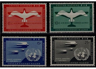 UN NEW YORK 1951 Airmail 4v MNH**