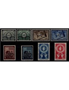 UN NEW YORK 1953 Complete vintage 8v MNH**