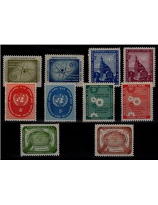 ONU NEW YORK 1958 Annata completa 10v MNH**