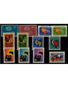 UN NEW YORK 1961 Complete vintage 12v MNH**