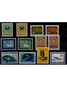 UN NEW YORK 1963 Complete vintage 12v MNH**