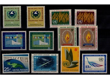 UN NEW YORK 1963 Complete vintage 12v MNH**