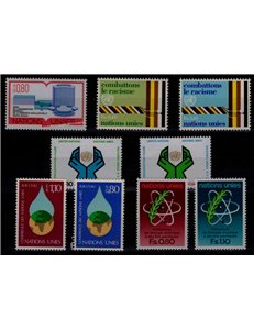 ONU GINEVRA 1977 Annata completa 9v MNH**