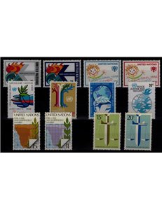 ONU NEW YORK 1979 Annata completa 12v MNH**