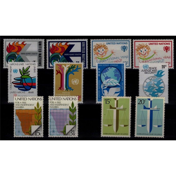 ONU NEW YORK 1979 Annata completa 12v MNH**