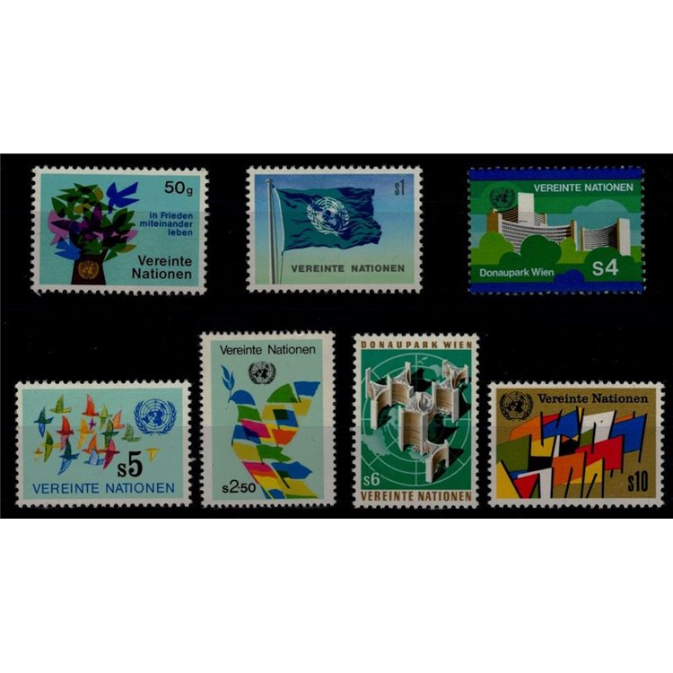 UN VIENNA 1979-80 Various subjects 7v MNH**
