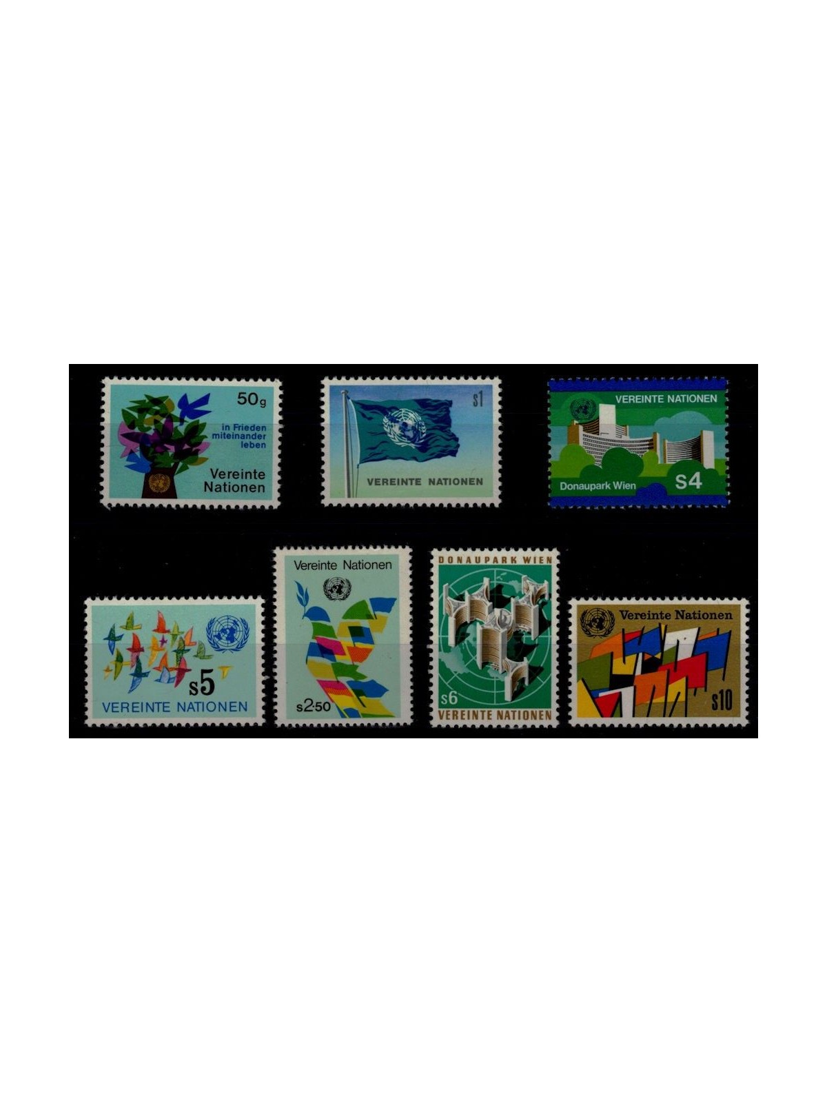 UN VIENNA 1979-80 Various subjects 7v MNH**