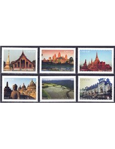 ONU GINEVRA 2015 Patrimonio Mondiale (Sud-Est Asiatico) 6v MNH**