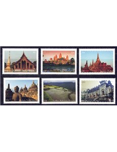 UN NEW YORK 2015 World Heritage Southeast Asia 6v MNH**